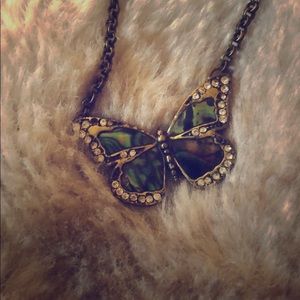 Fossil butterfly necklace 🦋